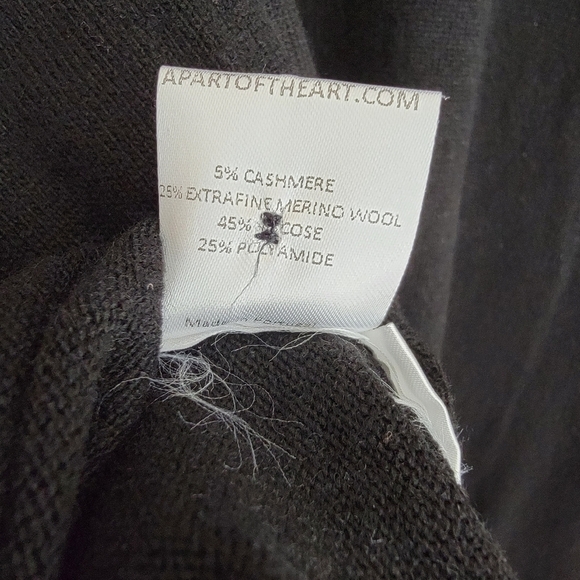A PART OF THE ART Everyday Knit Dress In Black size S NWT - Picture 7 of 7